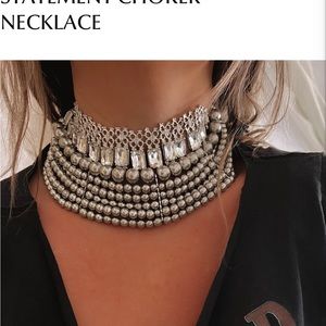 Pebby Forevee statement choker necklace
